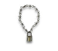 Barb Wire & Lock Necklace