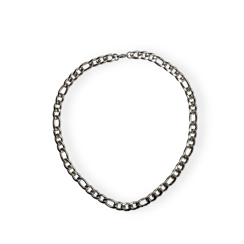 Figaro Cuban Link Stainless Steel Simple Necklace