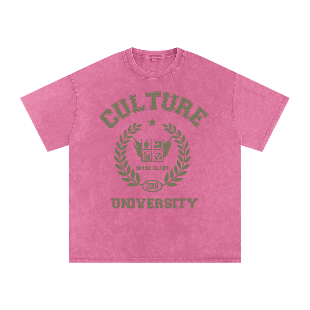 Rose Red Culture University Oversized T-Shirt