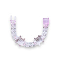 Pink Transparent Acrylic Adjustable Bracelet with Barbed Wire Charms