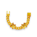 Orange Transparent Acrylic Adjustable Bracelet with Barbed Wire Charms