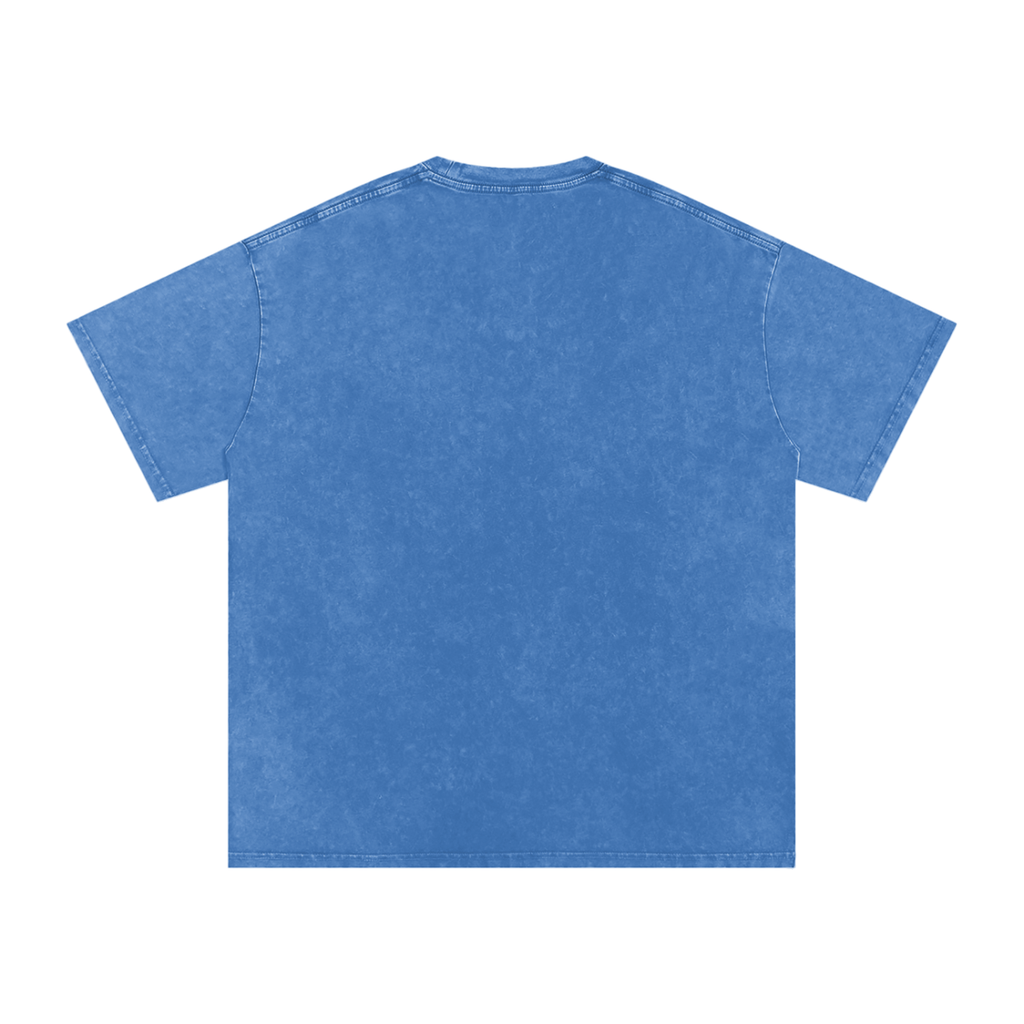Light Blue Culture University Oversized T-Shirt
