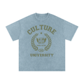 Jean Blue Culture University Oversized T-Shirt