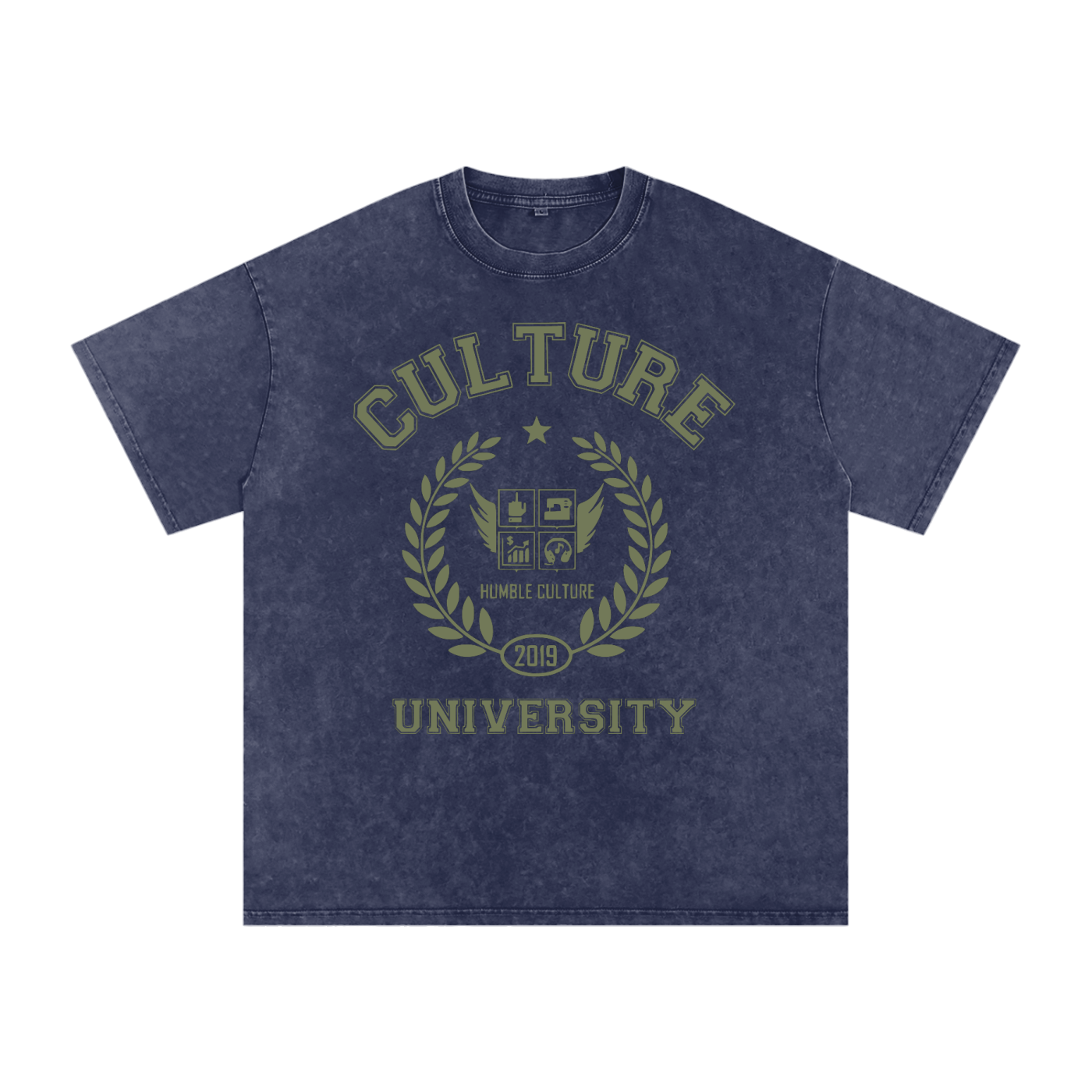 Royal Blue Culture University Oversized T-Shirt